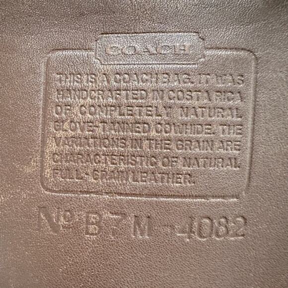 COACH Vintage Duffle Soho XL Vermillion in Dark Brown Leather Bag Purse 4082 CR - Picture 13 of 16